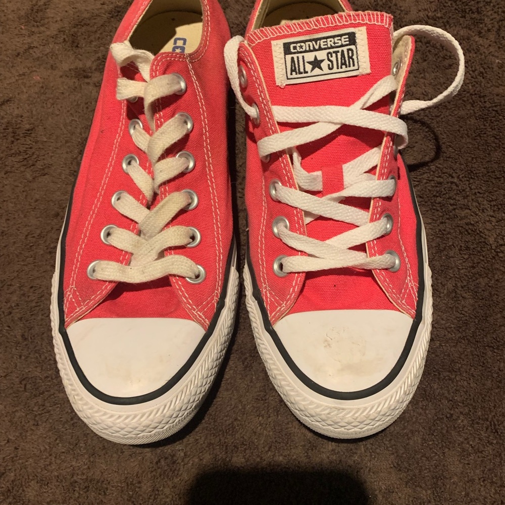 Converse Kids Red Canvas Sneakers
